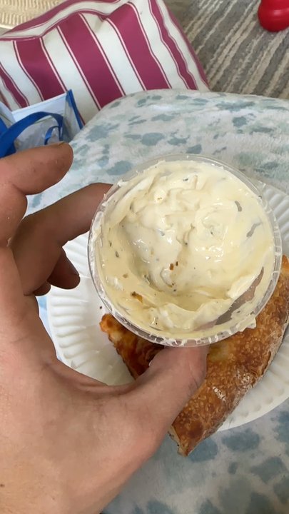 Oliveri's Pizzeria - Just picked up pizza and bought blue cheese for 1.50$ and it's been used. This is so disgusting - Pizza Near Me - Hamilton, New York