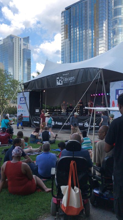 Cathedral Square Park - Hanging out at Jazz in the Park while in Milwaukee. Great sounds, relaxed environment with families having fun. - Parks Near Me - Milwaukee, Wisconsin