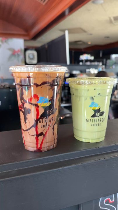 Matriarch Coffee - Matcha latte and chocolate covered strawberry latte - Coffee & Tea Near Me - Baltimore, Maryland