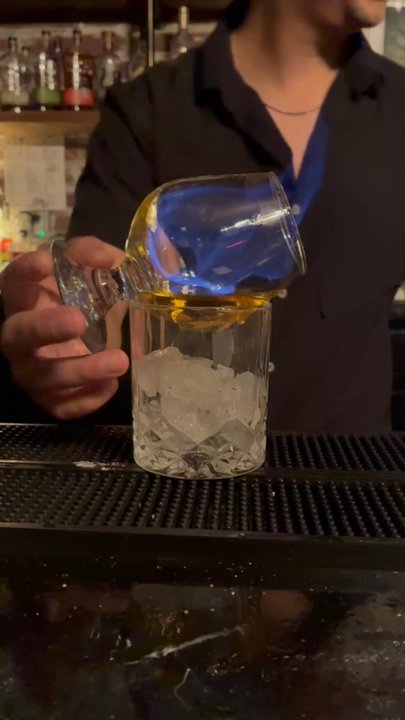 Verde Bistro - A Flamed Carajillo! The best after dinner drink!! Will try the Mazapan Carajillo next time. - Tapas Bars Near Me - Bulverde, Texas