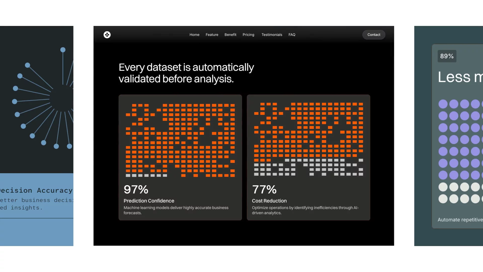 Introducing Data Visualization. One Framer component, 20 ways to show a number.Feed it a single percentage or a full set of segments, and switch styles from a dropdown, without touching your data again. Everything under the hood is built for real design work, not just demos.I've built it because I kept rebuilding the same handful of chart shapes outside Framer for different projects and got tired of switching between programs all the time.If you design in Framer and want your data to look like it belongs in the rest of your project, this one's for you.This video demonstrates what I designed myself with it, it is extremely fun to play with. You can get it from my marketplace.