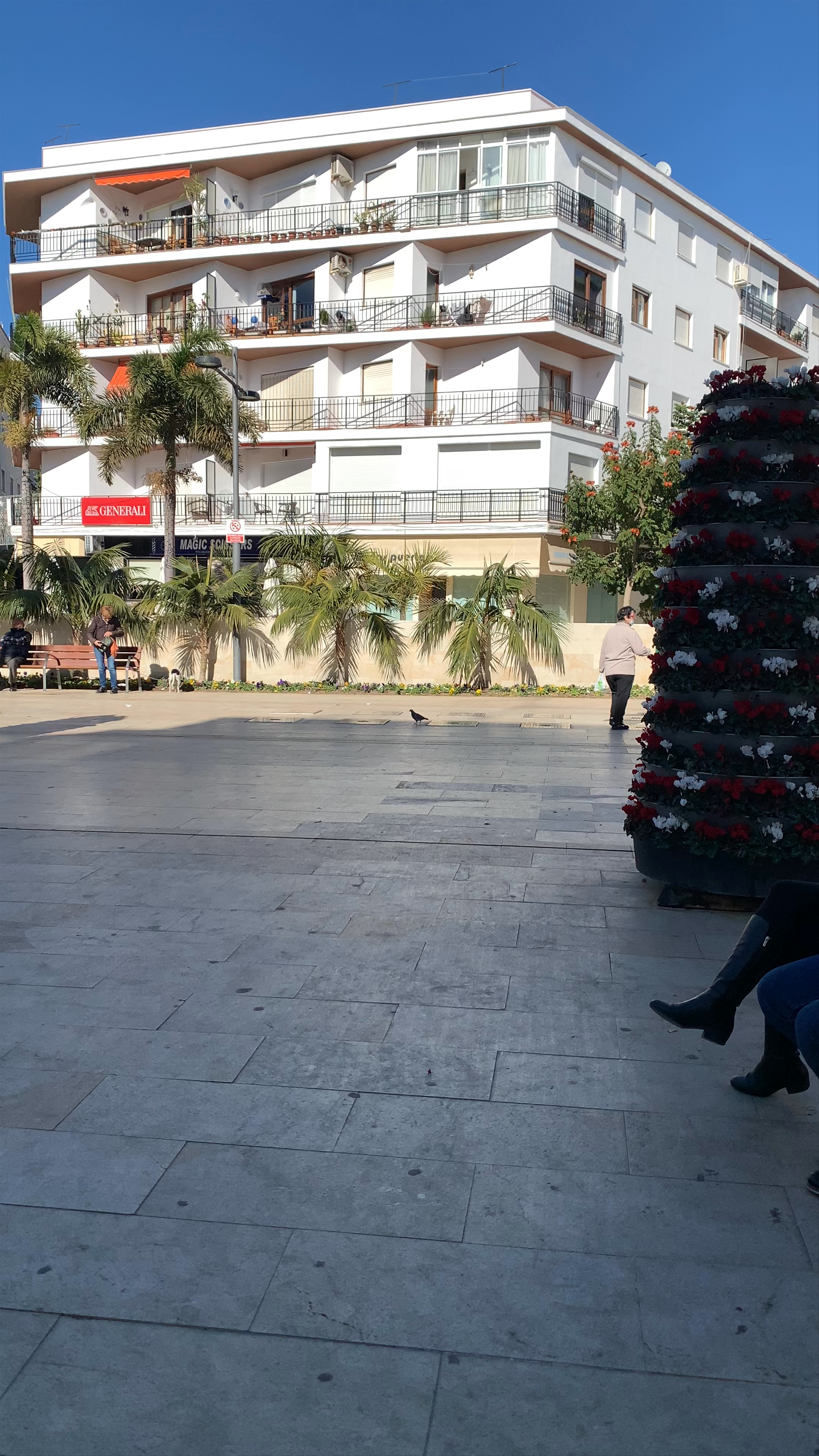 Sunny Day at Plaza Antonio Ortega Vela, Estepona
