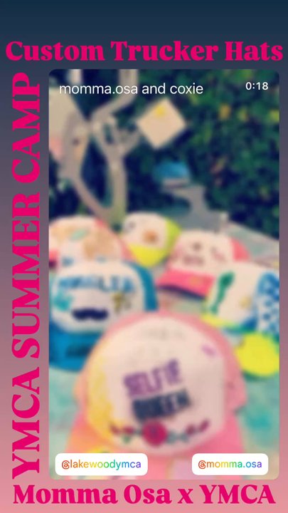 Momma Osa - Custom trucker hat party - Art Classes Near Me