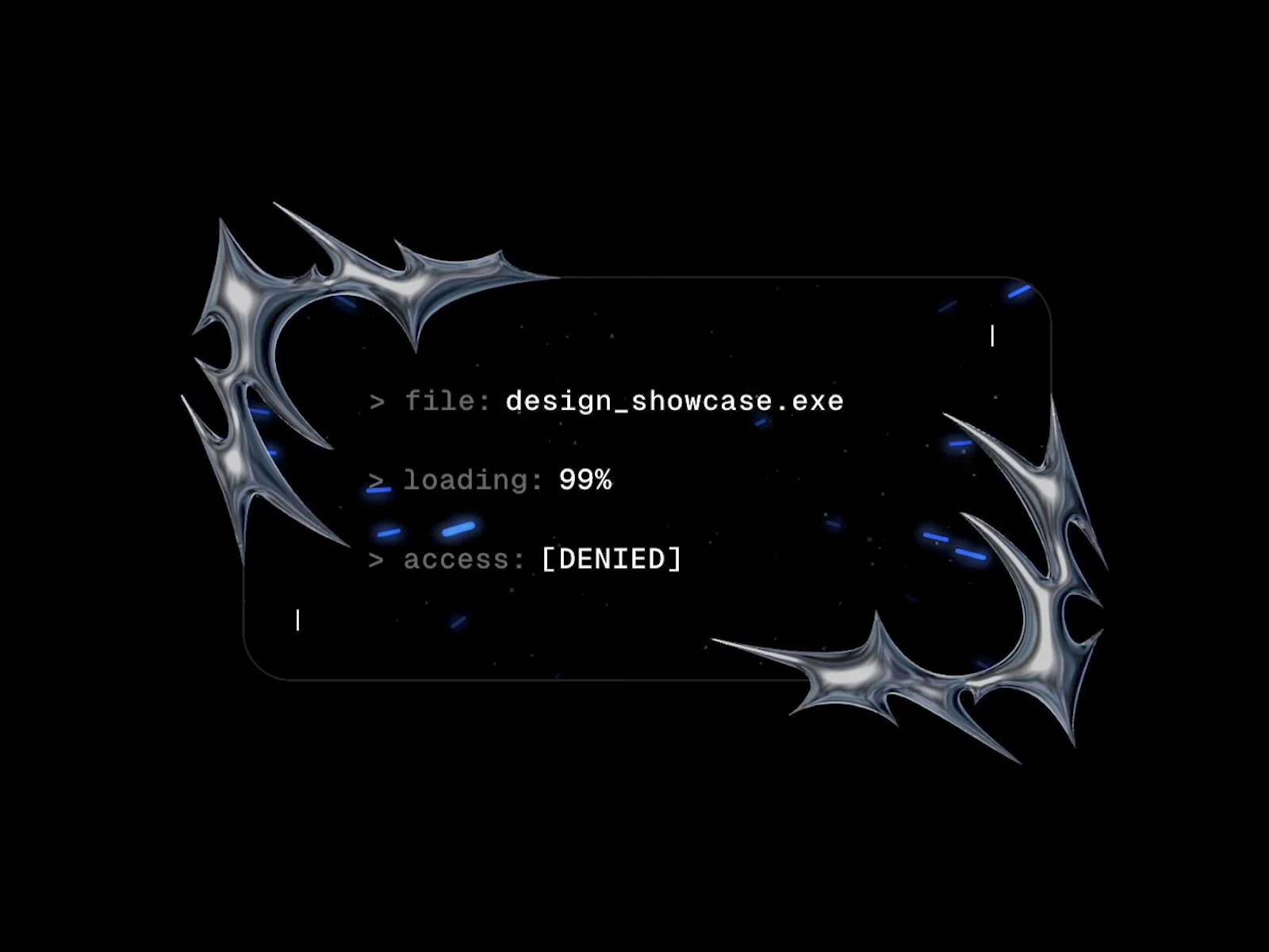 > card: 3D_Chrome_Tribal.exe> background: Space_Field.exe> text: De_Crypt.exethree components. one card. mix them. make it yours.