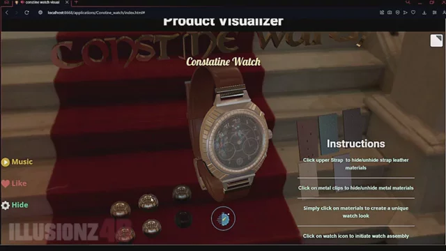 3D WebXR product configurator image 1