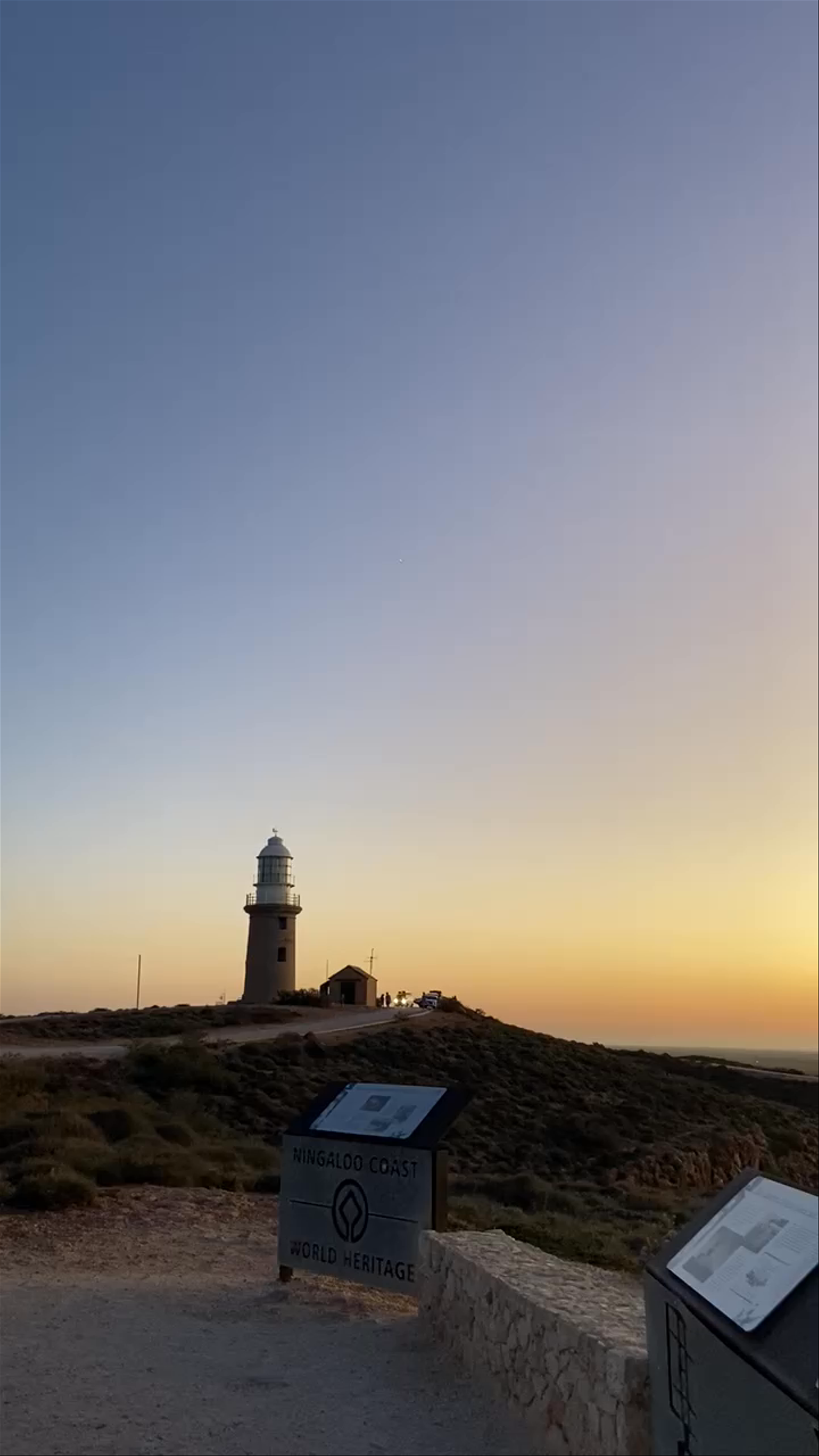 Vlamingh Head Lighthouse at Sunset on Ningaloo Coast