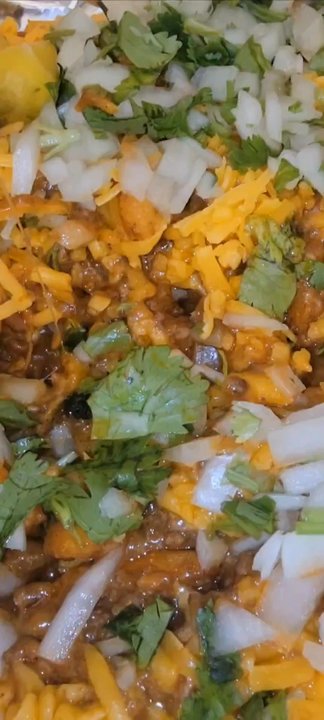 Big Tomy's - Chili Cheese Fries with Onions and Cilantro - Burgers Near Me - Los Angeles, California