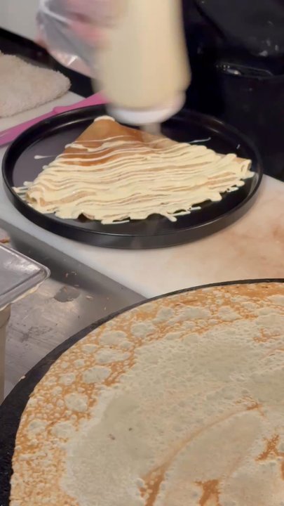 Lune Cafe - Double Chocolate crepes - Desserts Near Me - Seattle, Washington