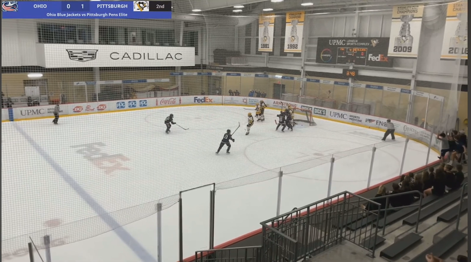 Lily Svenson (#3 Blue): Game-Tying Goal with a Cross-Ice Pass vs. Penguins