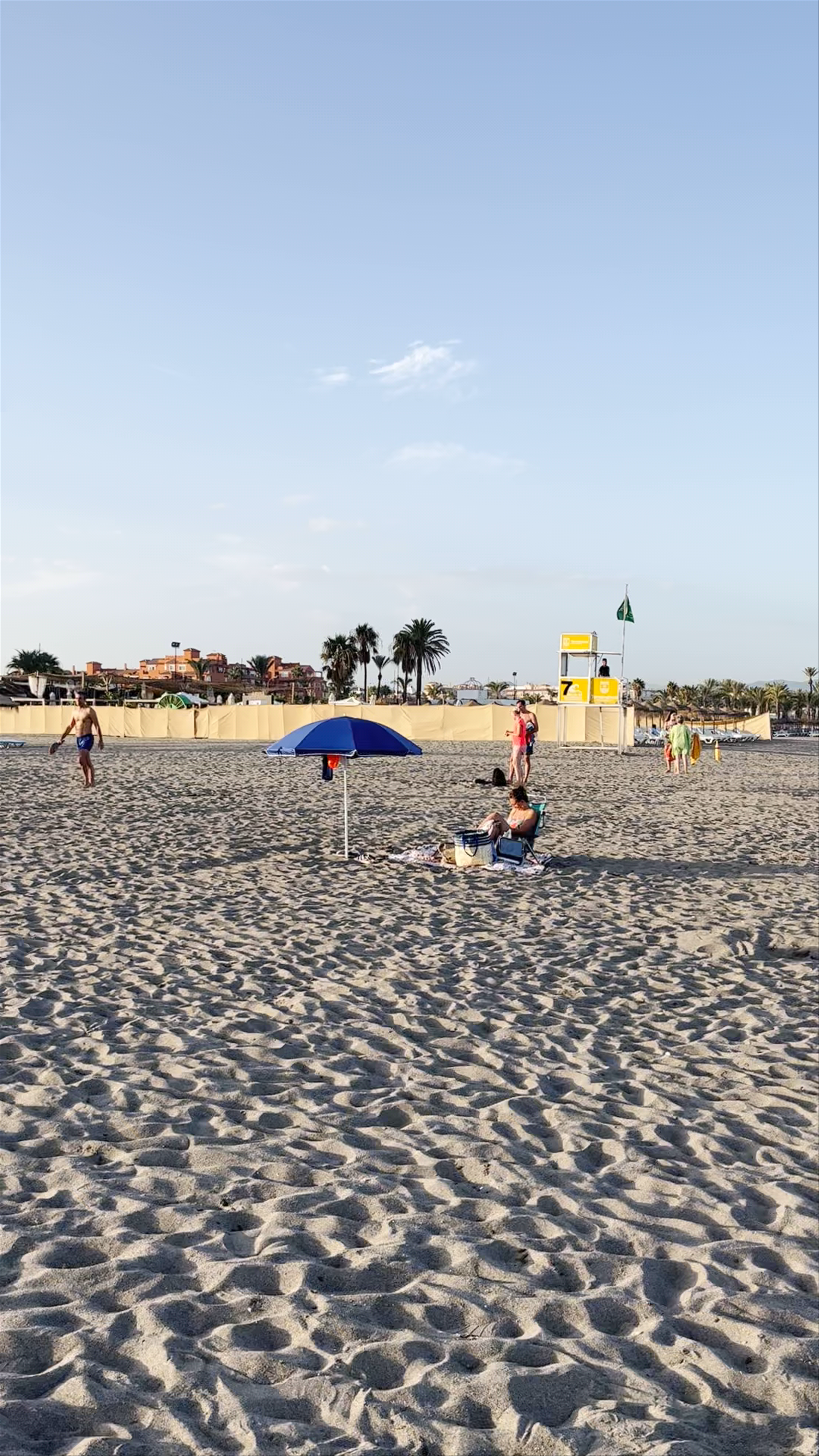 Golden Sunset at Playa de los Álamos, Spain