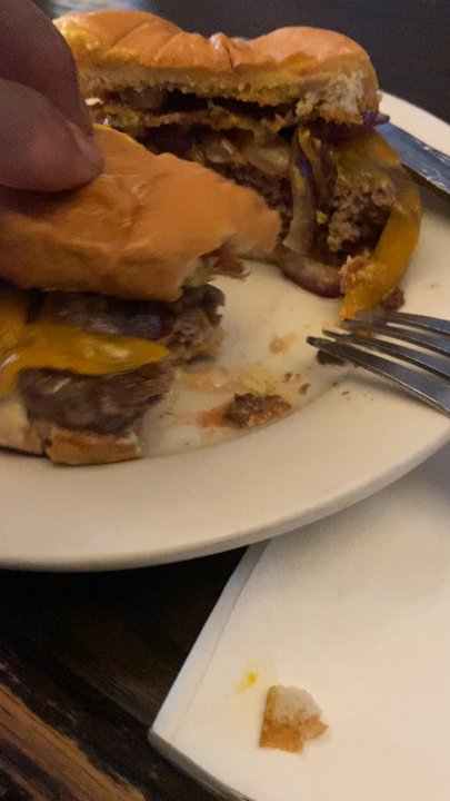 Two 8 Two Bar & Burger - Pub burger w/ cooked Medium so perfectly cooked good - Burgers Near Me - Brooklyn, New York