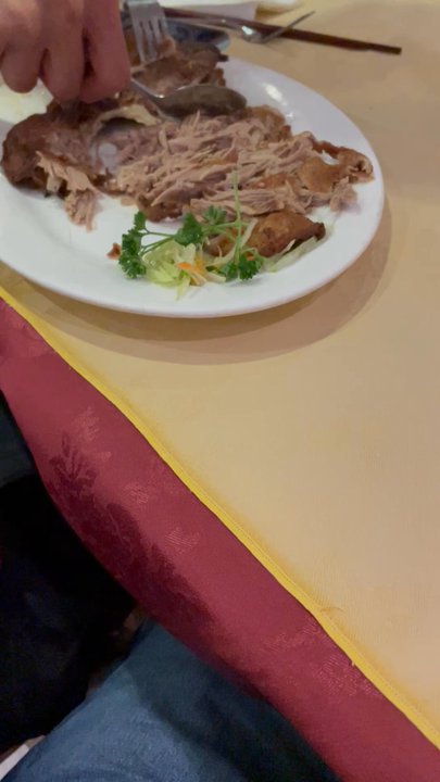 Golden Phoenix - Peking Duck table prep - Dim Sum Near Me - London, XGL