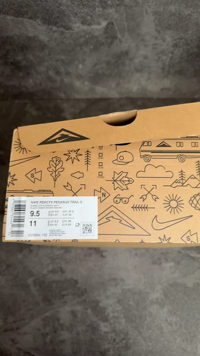 Nike ReactX Pegasus Trail 5 | Summit White | UK8.5  imagen 1