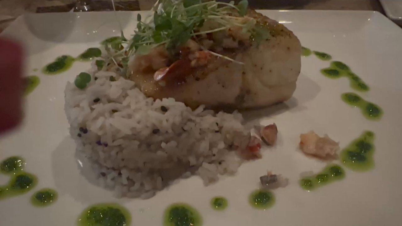 Bold - This is the fish with lobster salad - New American Near Me - Kalamazoo, Michigan