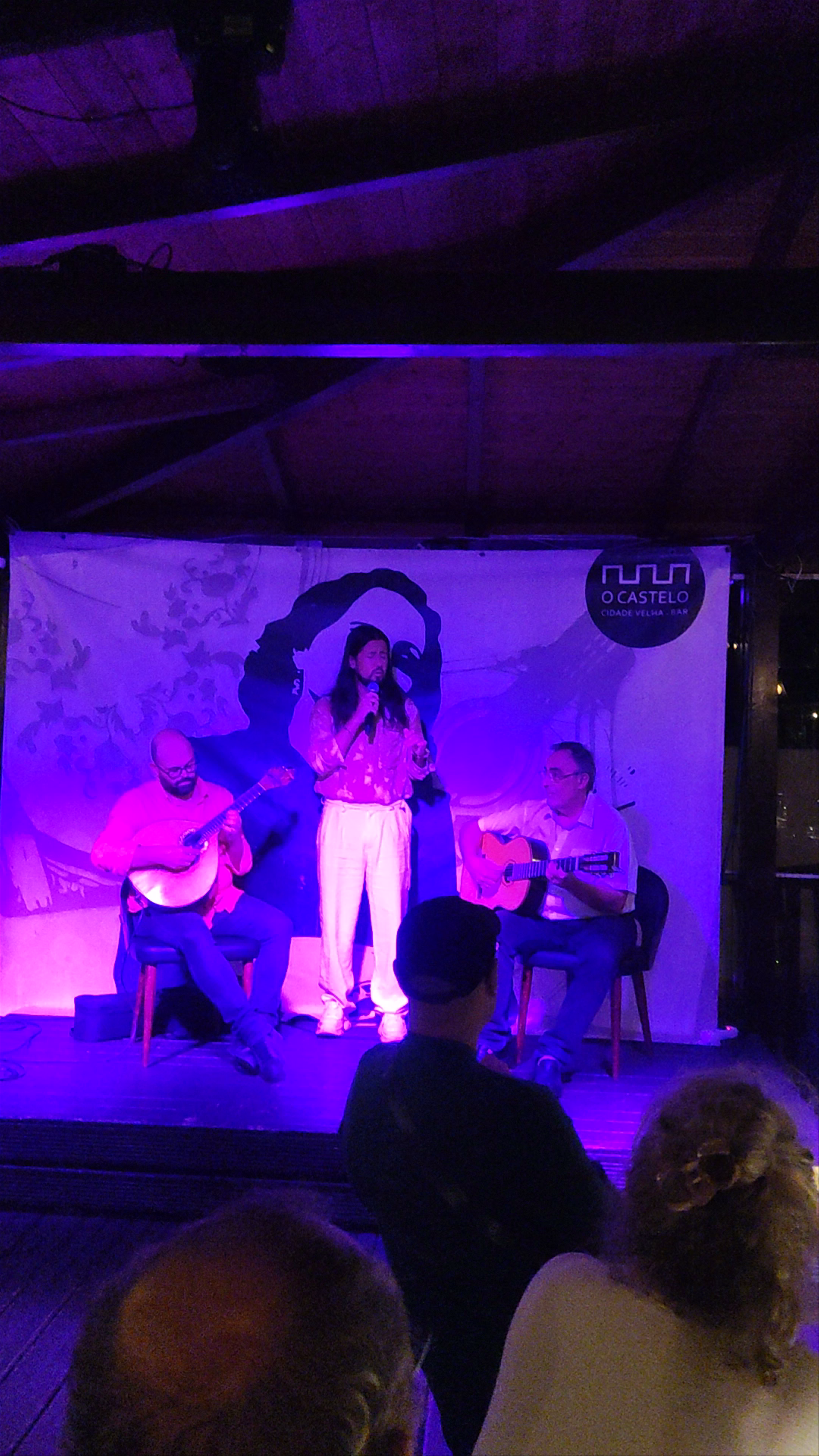 Live Fado Performance at Restaurante O Castelo, Faro, Portugal