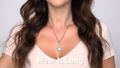 Larimar Azure Cushion Necklace