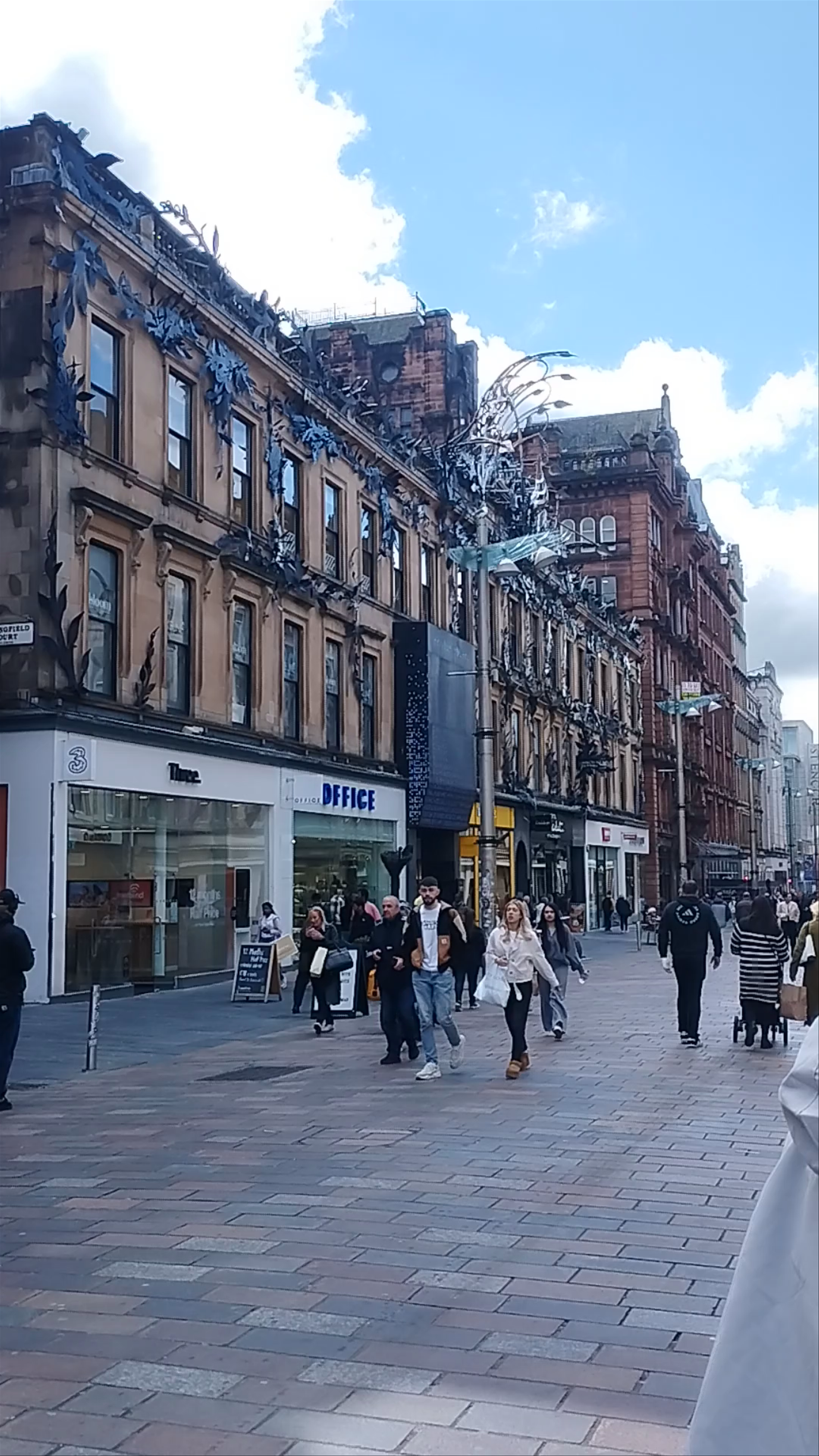 Vibrant Stroll Through Buchanan Street, Glasgow