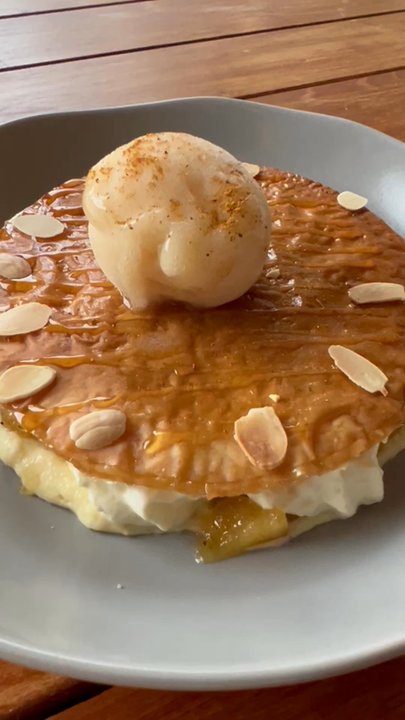Zaytinya - This galatopita dessert was the BOMB!!! So nice and light. Unique with the crispy top layer. So good! - Greek Near Me - Miami Beach, Florida