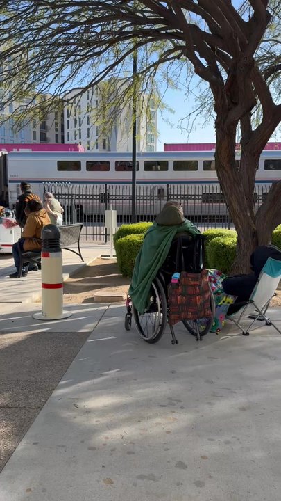 Tucson Amtrak Station - Train arrived - Travel Services Near Me - Tucson, Arizona