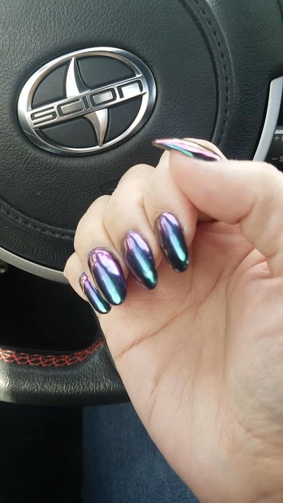 Lotus Nails & Spa - Look at that oval chrome ! Thanks Kent - Nail Salons Near Me - Burbank, California