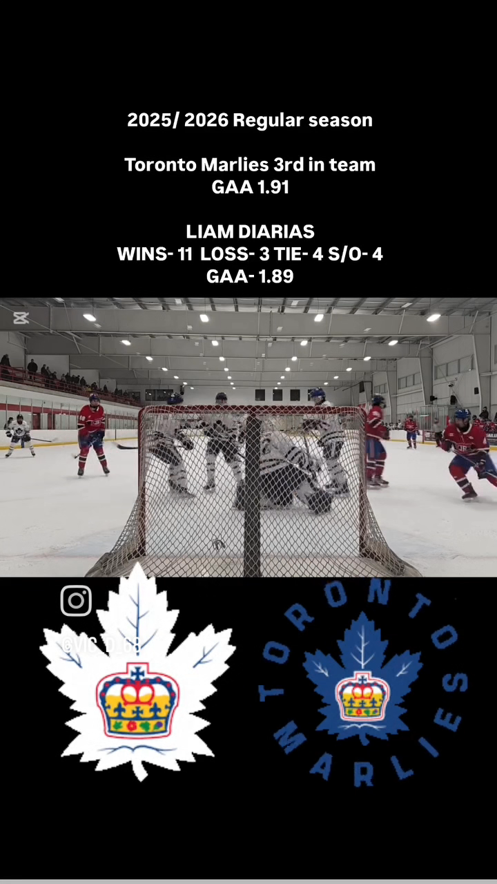 Liam Diarias: U18 AAA Highlights & Final Season Stats
