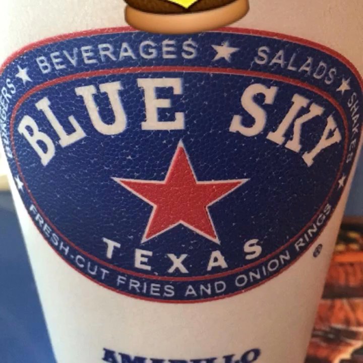 Blue Sky Texas - Cups and Green Chile Fries. Definitely recommend! - Burgers Near Me - Abilene, Texas