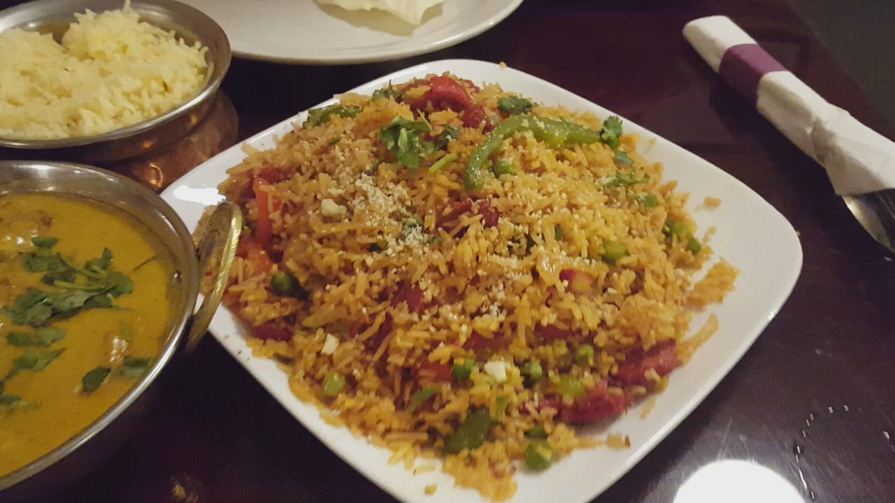 Nepali Kitchen - Chicken Biryani and Chicken Shahi Korma. The taste really good. Chicken is tender and the sauce is tasty. I highly recommend them! :D - Indian Near Me - Essex Junction, Vermont