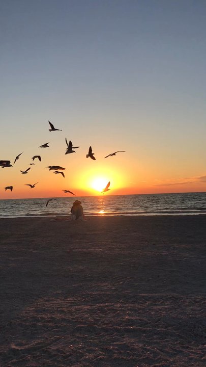 Sunset at Pass-A-Grille Beach - Beaches Near Me - Pass-a-Grille Beach, Florida