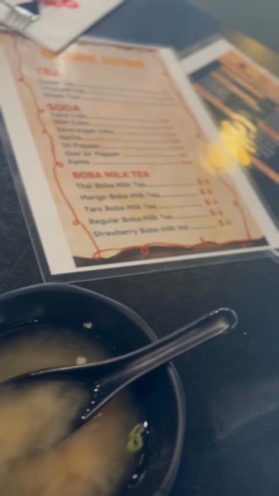 Fu Sushi - Some miso soup and a shrimp tempura roll - Sushi Bars Near Me - Santa Fe, New Mexico