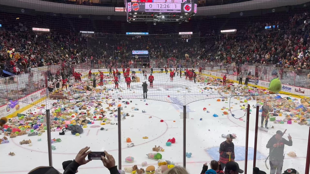 Cincinnati Cyclones - Teddy Bear Toss 2026 - Professional Sports Teams Near Me - Cincinnati, Ohio