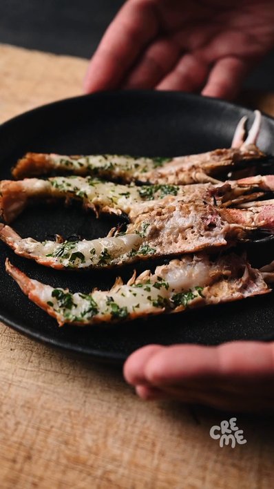 Grilled Langoustine with Herb Butter