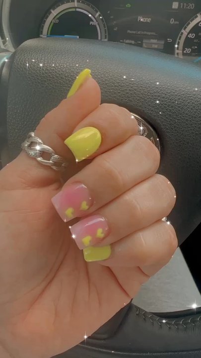 Miss Nail - Shorties with some hearts - Nail Salons Near Me - Hayward, California