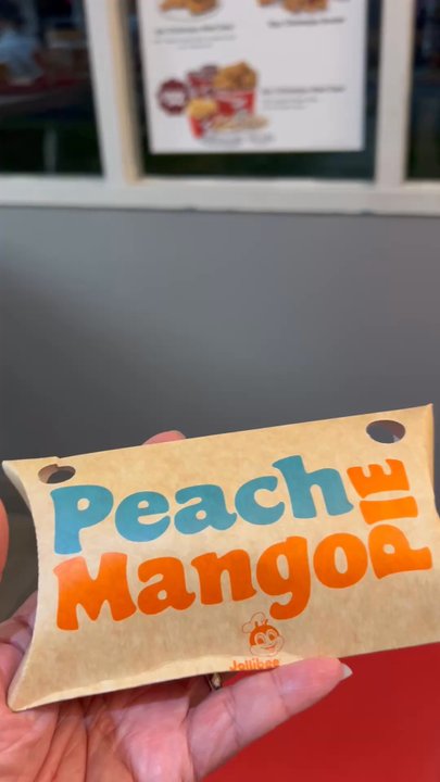 Jollibee - 5/2/26 Finally. Peach mango pie - Chicken Shop Near Me - Alhambra, California