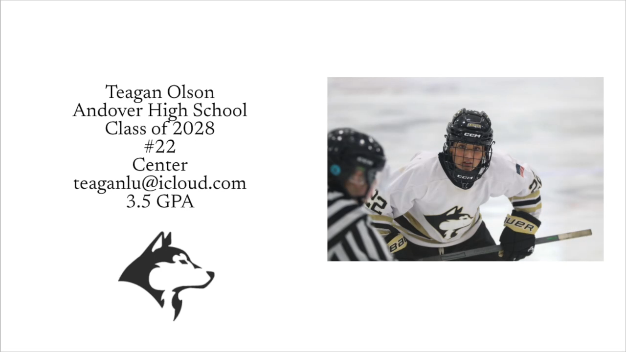 Teagan Olson's Top Highlights | Andover High School Hockey
