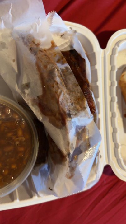 Smokin' Jonny's BBQ - I got the Pork Ribs and Bbq beans. - Barbeque Near Me - Gardena, California