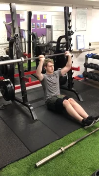 V - Seated Barbell Overhead Press