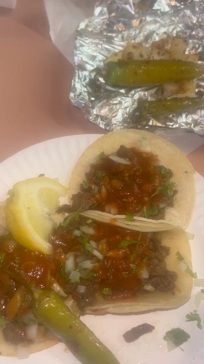 La Costa - Carne asada tacos (I added tomatoes) - Mexican Near Me - Tracy, California