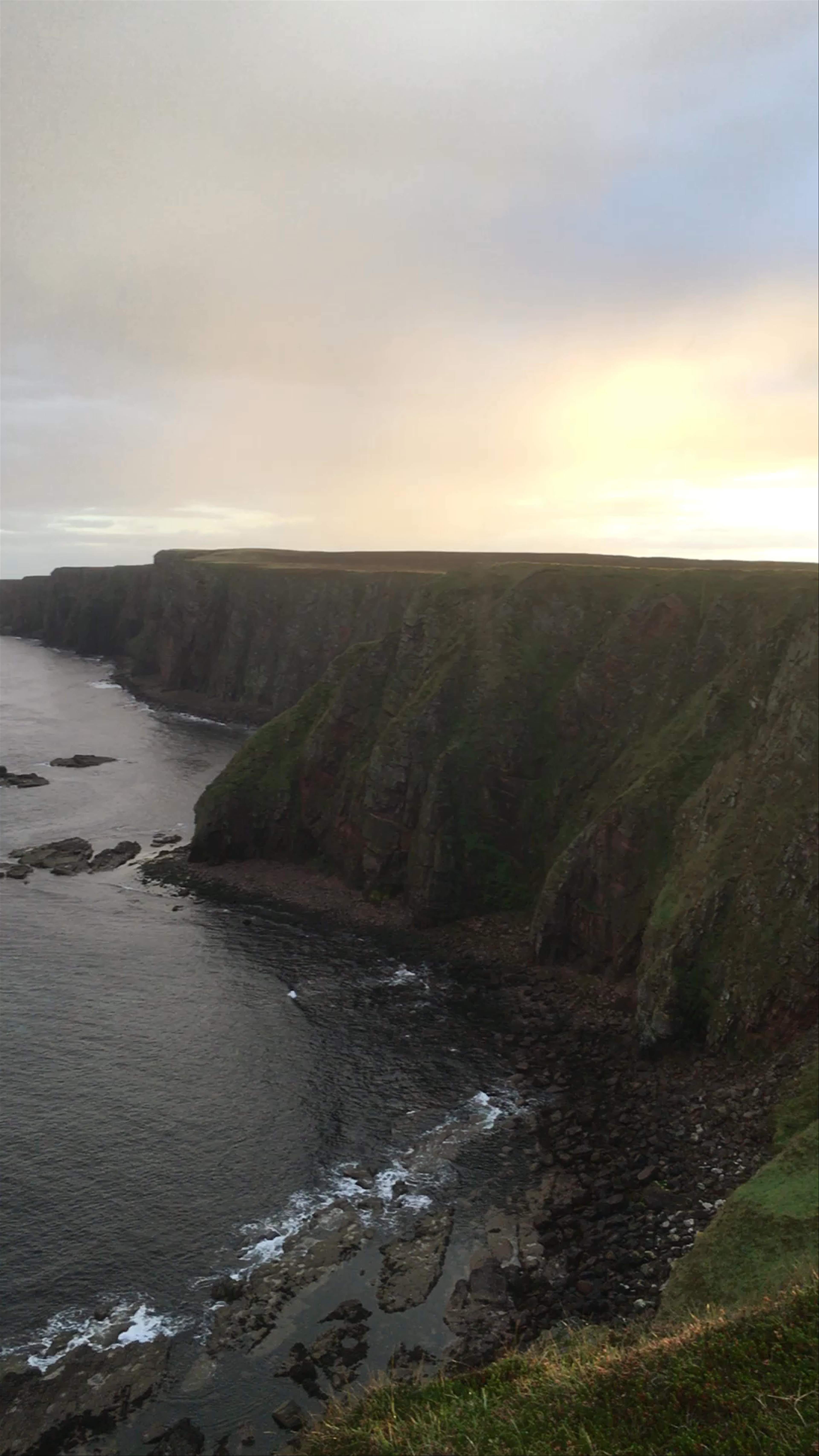 Duncansby Stacks: Mystical Cliffs and Rainbow Over the Northern Scottish Coast