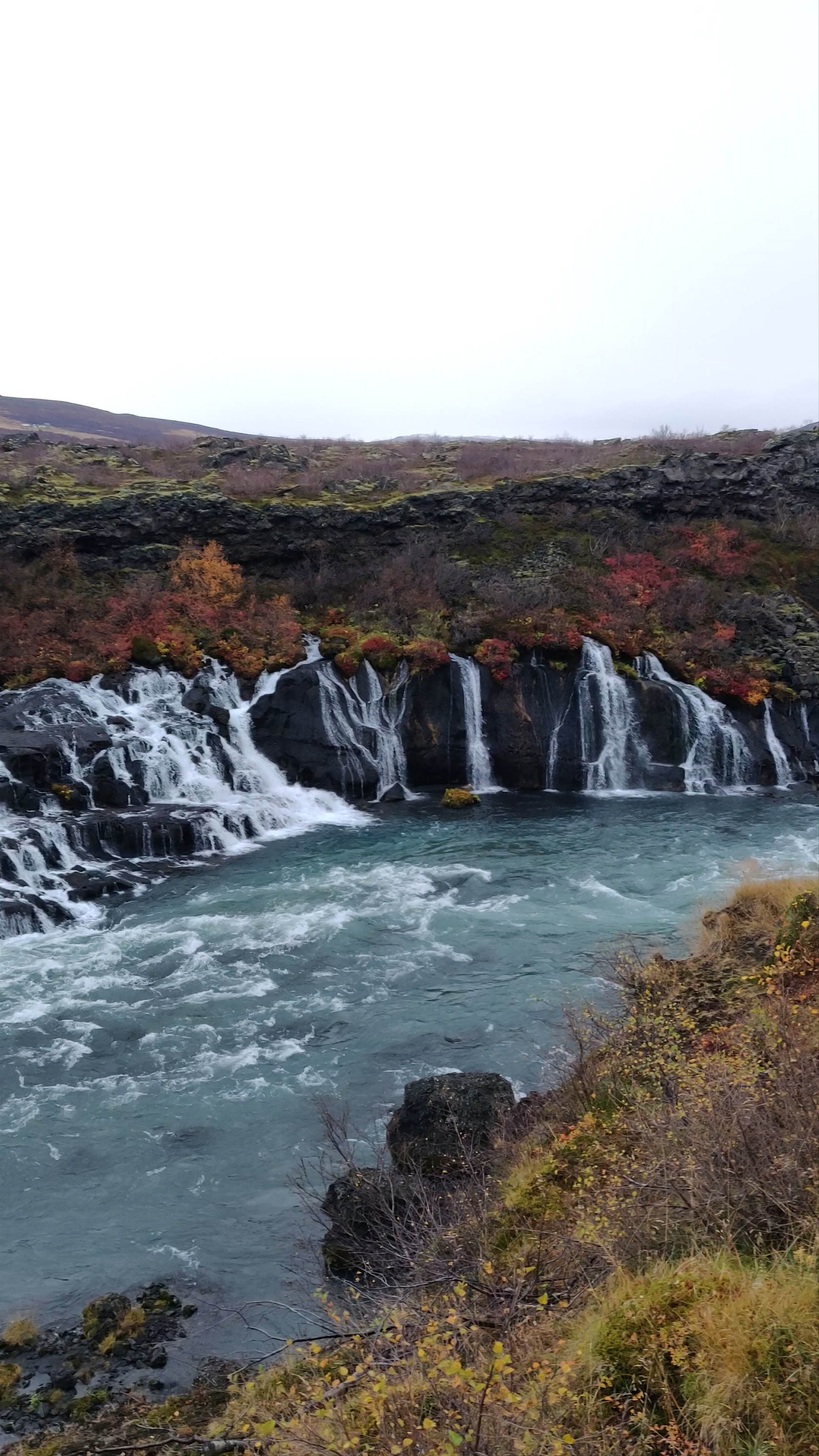 Hraunfossar Waterfalls: Iceland’s Cascading Lava Flow Wonder