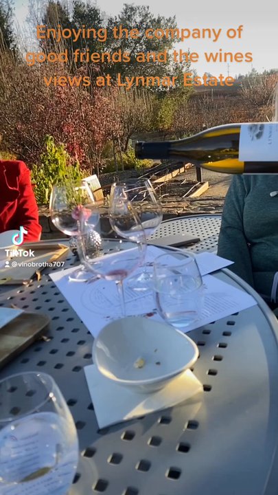 Lynmar Estate Winery - Tasting in the fall - Wine Tasting Room Near Me - Sebastopol, California