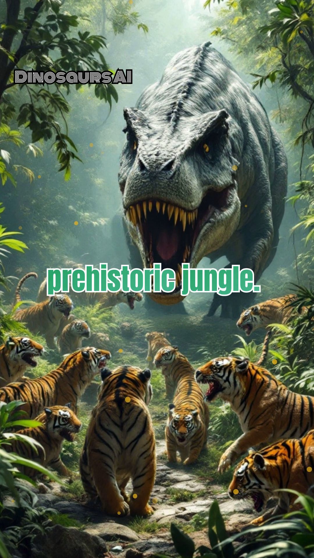 Epic Battle: 10 Saber-Toothed Tigers vs. T-Rex