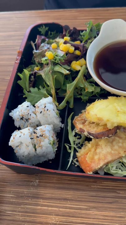 Sushi Yama - Salmon Bento Box - Sushi Bars Near Me - Escondido, California
