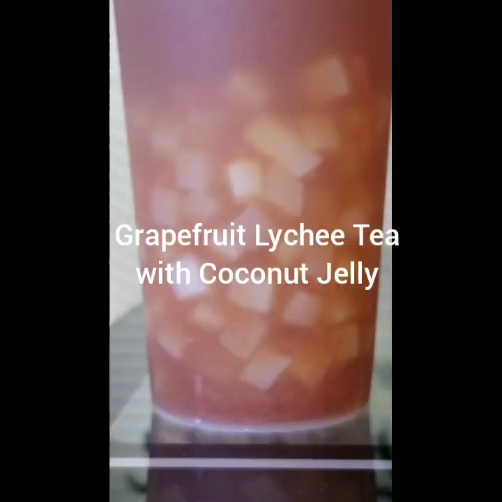 TasteT House - Grapefruit Lychee Tea with Coconut Jelly ($6.45) Chocolate Oreo Slush (large $6.45) Tropical Blast ($7.95) - Bubble Tea Near Me - Toronto, Ontario