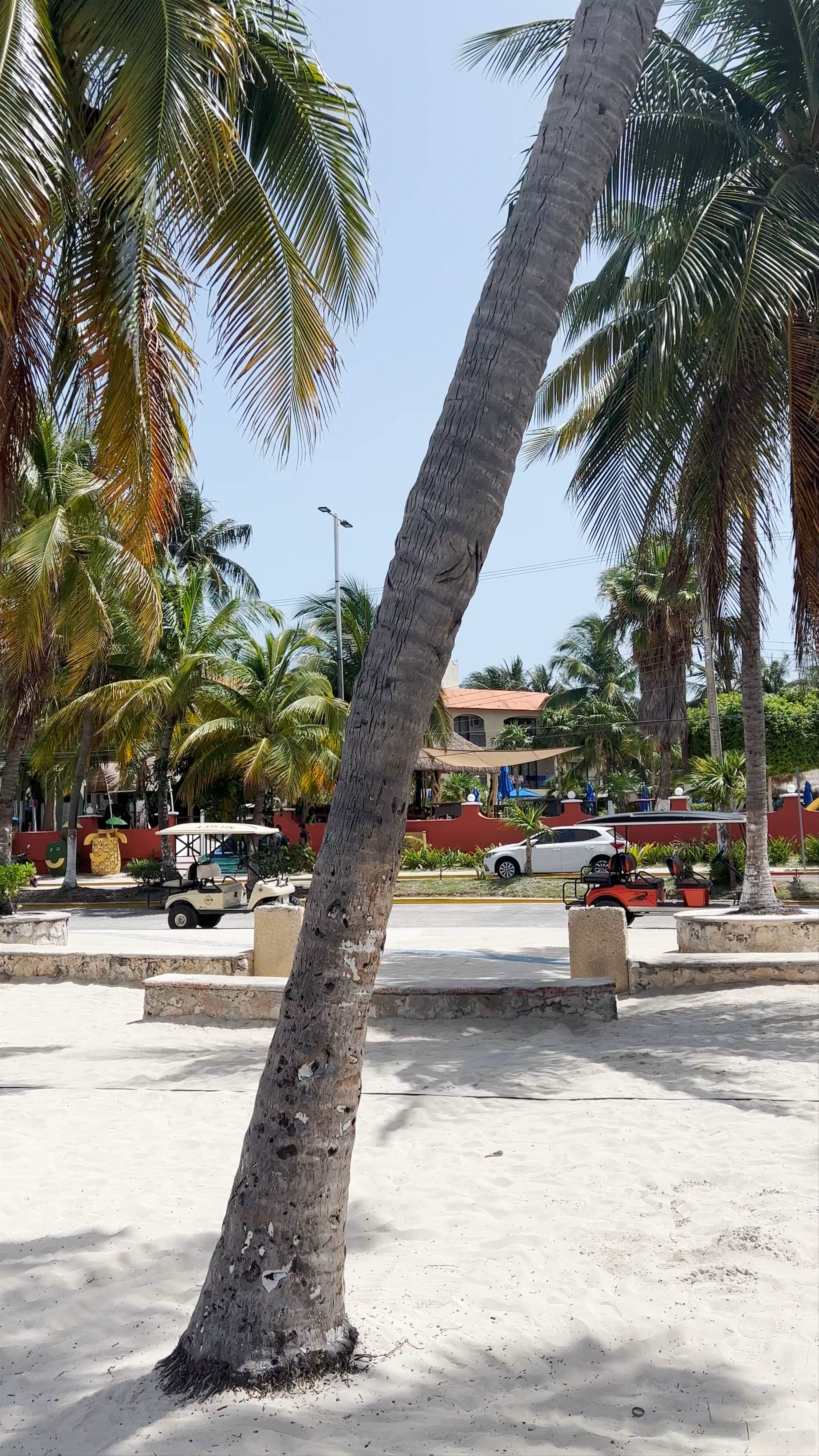 Sunny Day at Playa Centro Beach, Isla Mujeres, Mexico