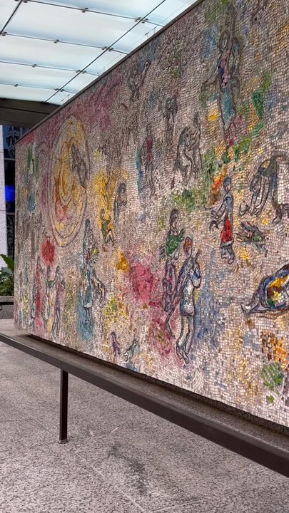 Chagall's Four Seasons - The Four Seasons by Marc Chagall - Public Art Near Me - Chicago, Illinois