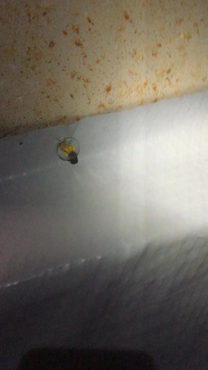 Moore Home Services - This is the "mechanical fastening" to my wall -- a pathetic joke of "craftsmanship". Pathetic. - Handyman Near Me - Mill Spring, North Carolina