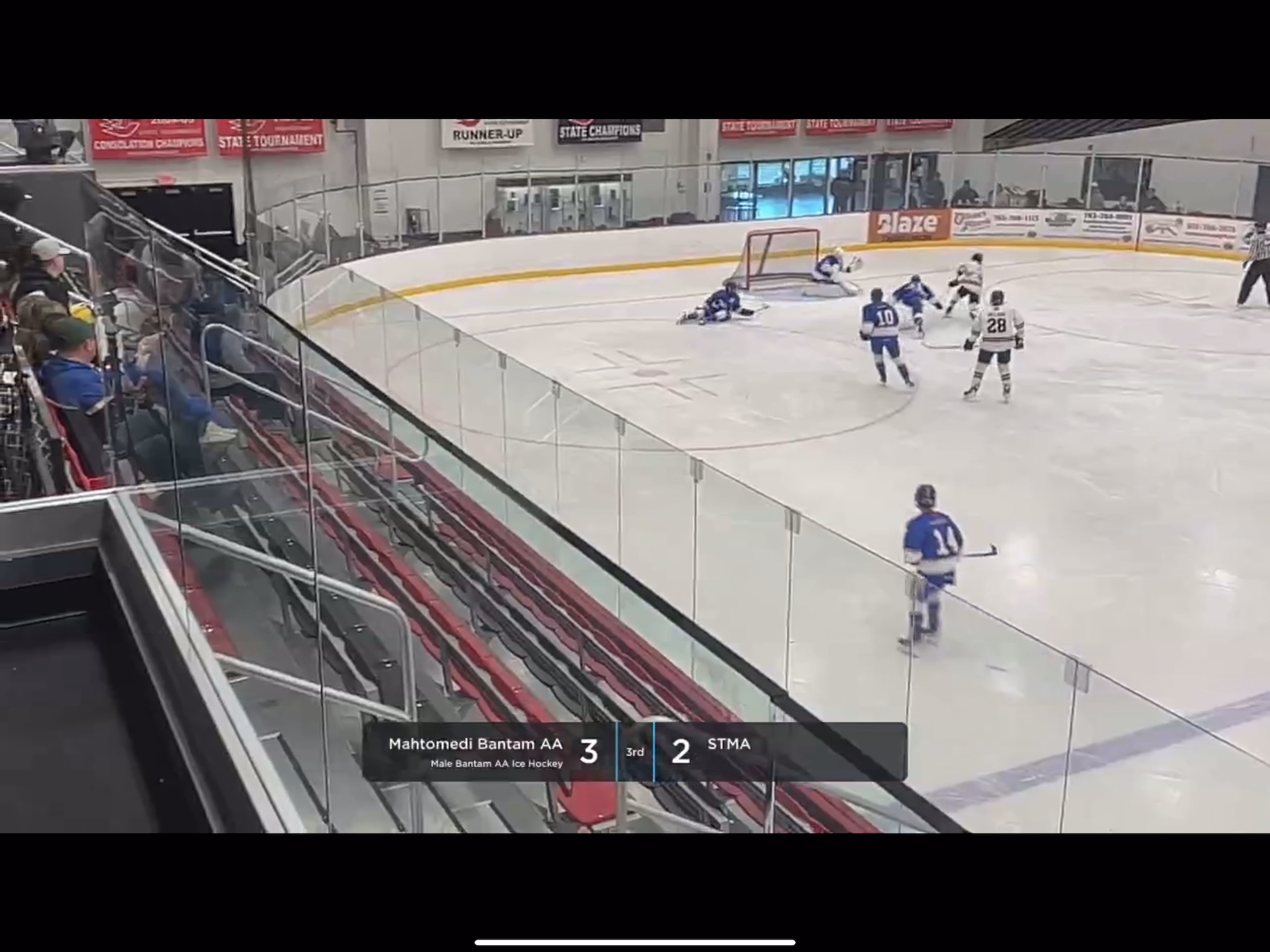 Owen Coffey's Impressive Split D Play Mahtomedi bantam AA