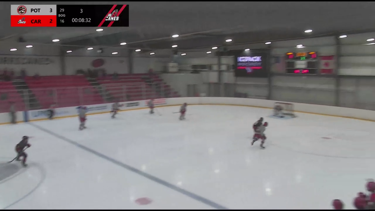 Jacob Kuhn's Game-Tying Tip-In: 2nd Goal Hat Trick Highlight | Carolina Jr. Hurricanes Premier