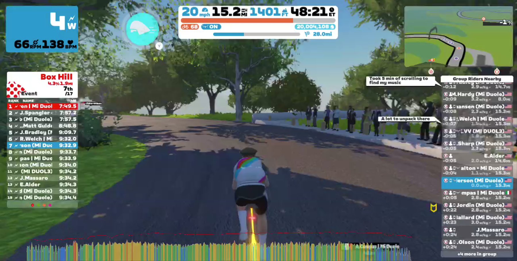 Zwift - Group Ride: Mi Duole Cycling: better together on The PRL Half in London