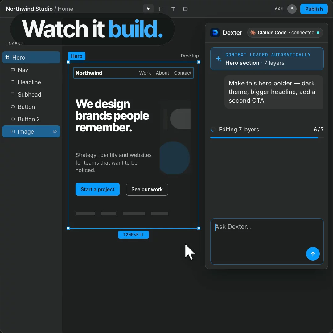 No need to pay for AI twice Just run claude code and codex directly in your canvas.https://docs.dexterplugin.online/